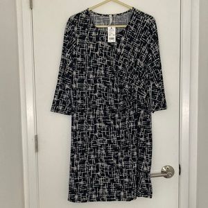 Black and White Pattern Dress